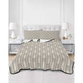 thumbnail image 3 of Beige Anchor Nautical Twin XL Size Down Alternative Comforter, Lightweight Comforter Quilt Bedding Set with Pillow Shams Coastal Ocean Blue Striped All Seasons Bed Comforter Duvet Insert 68"x98", 3 of 7
