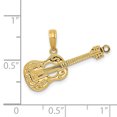 thumbnail image 2 of 14K Yellow Gold Guitar Pendant, 2 of 2