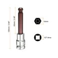 thumbnail image 2 of Uxcell 3pcs 10mm Ball End Hex Bit Socket 1/2" Square Drive Metric Extension Impact Bit Power Nut Driver Set S2 & CR-V Steel Socket Ratchet Wrench Bits, 2 of 6