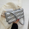 thumbnail image 6 of Versatile Waved Patterned Handbag Shoulder Bag Satchel Underarm Bags Suitable for Everyday Casual Wear and Shopping, 6 of 20