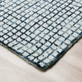 thumbnail image 5 of LR Home Carrie Abe Navy & Ivory Modern Grid Wool Area Rug, 9' x 12', 5 of 8