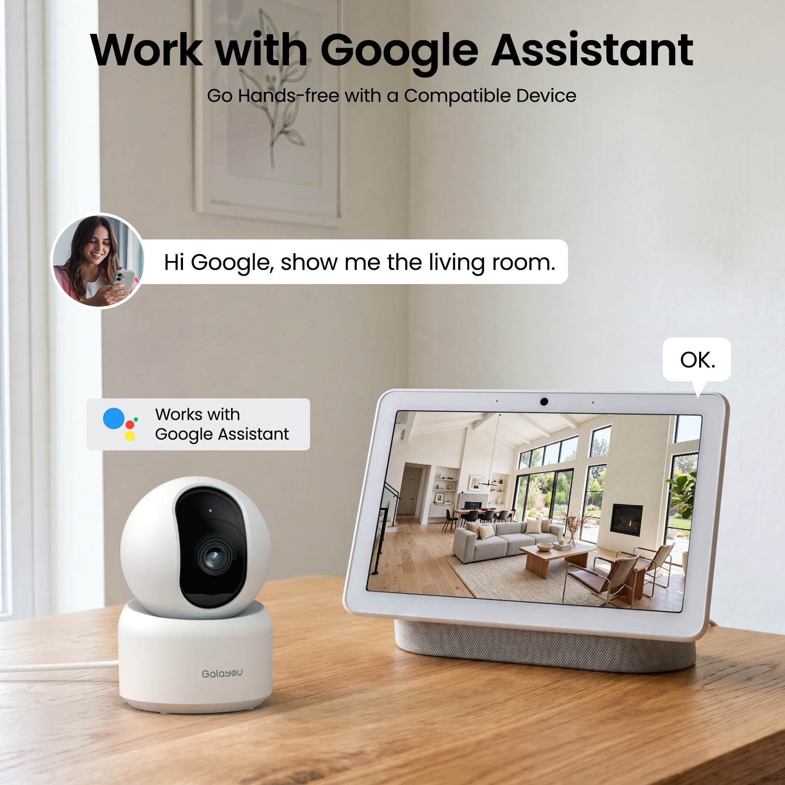 Galayou 2K Indoor Security Camera with 360° Pan-Tilt photo 7