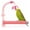 pink, variant on Bird Parrot Perch with Beads and Bow Chew Toy,Cage Platform Toy for Budgies Parakeets Cockatiels Conures and Lovebirds(Purple)