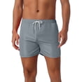 thumbnail image 1 of INSPIRAR CHIC Pantalones Cortos de Playa para Hombre, Ligeros, de Color Sólido, con Cintura Elástica y Cordón, Verano, 32, Gris, 1 of 6