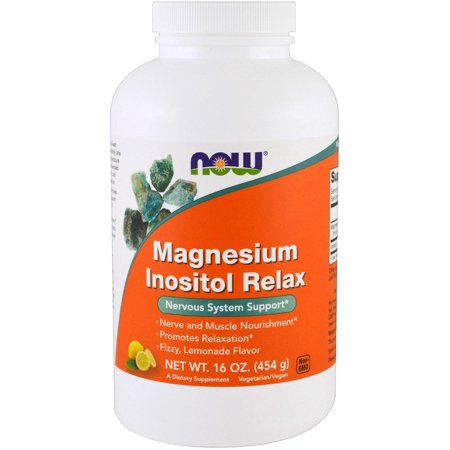 Now Foods  Magnesium Inositol Relax  Lemonade  16 oz  454