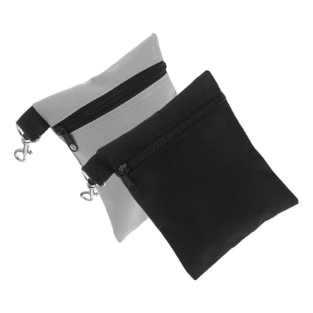 RENACLIPY 2Pcs Nylon Golf Utility Pouch for Carrying Golf Balls Tees and Essentials with Spacious Design Assorted Colors