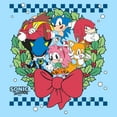 thumbnail image 2 of Men's Sonic the Hedgehog Christmas Wreath Graphic T-Shirt, 2 of 4