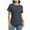 Navy blue, variant on Women's Lightweight and Soft T-Shirt Curved Hem Crew Neck Smooth Trendy Sleep Lounge Pajama Tops