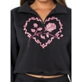 thumbnail image 6 of Celebrity Pink Women's and Women's Plus Fleece Pullover Sweatshirt, Sizes XS-4X, 6 of 6