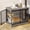 Greige 31.9"L x 21.7"W x 26.6"H, variant on 27.2" Dog Crate Furniture with Barn Door, Heavy Duty Dog Kennel Indoor with 2 Doors, Wooden Pet Cage End Table for Small Medium Dogs up to 22 lb, Anti-Chew Anti-Escape, Black