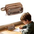 thumbnail image 2 of Solivara Multi Layer Transparent Stationery Bag Detachable For Home Office Organization (D,8.46 × 4.72 × 3.54in), 2 of 7