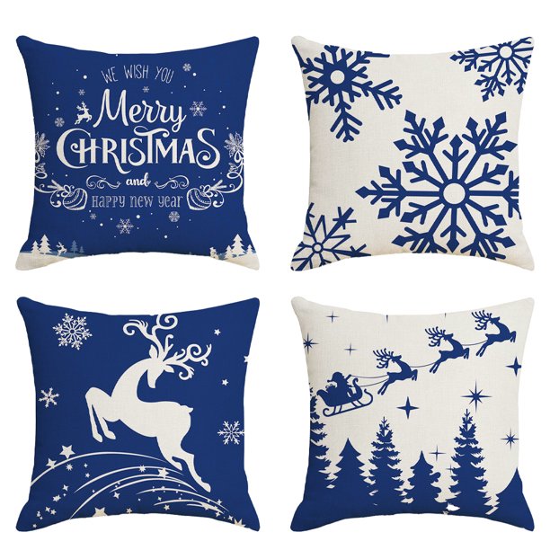 Fundas de cojines de Navidad, fundas de almohada para el hogar, dormitorio, habitación, decoración de sofá de vacaciones