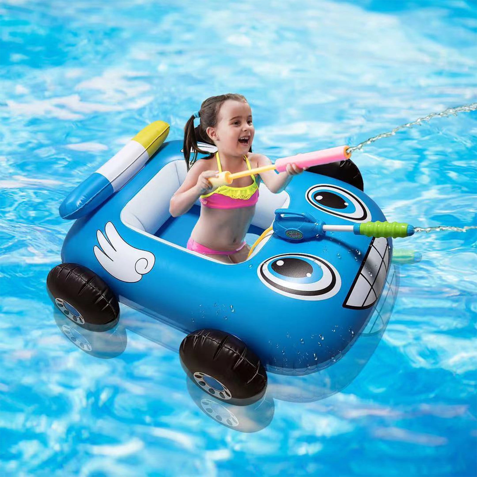 Childs Inflatable Car Boat 34" x 24" Summer Fun 