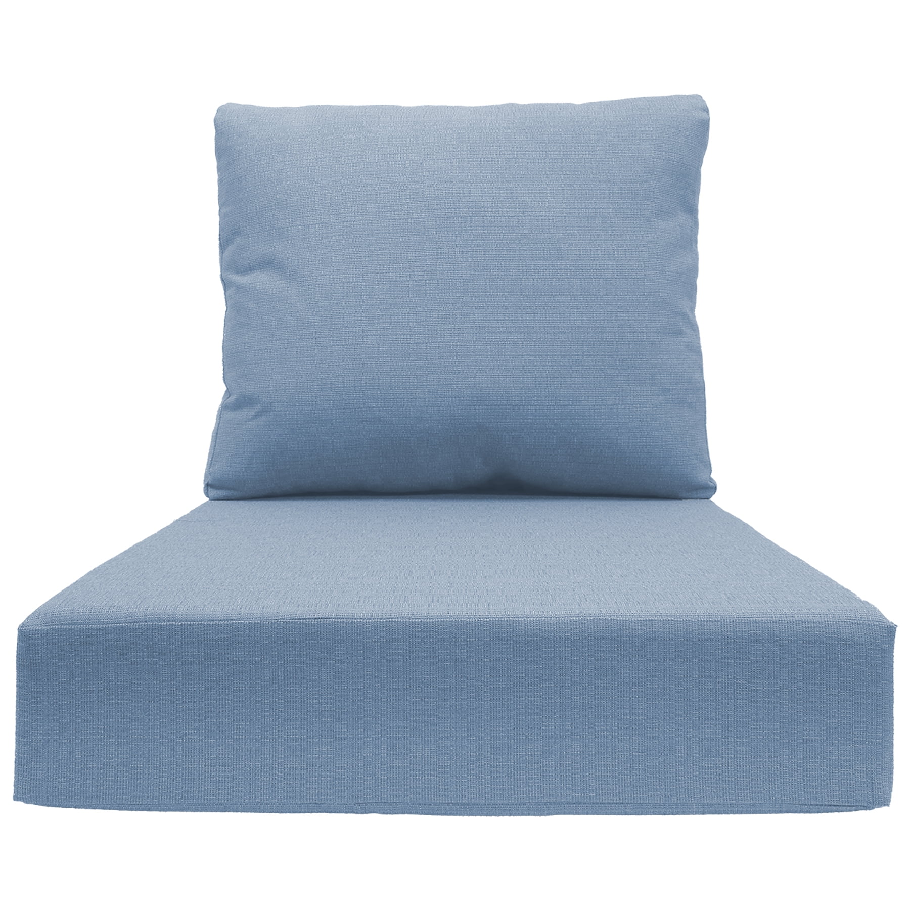 Better Homes & Gardens 24"x 24" Outdoor Deep Seat Cushion, 2-Piece, Light Blue
