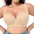 thumbnail image 5 of Blmnix Underwire Women Bras Seamless Bras Plus Size Bras Beige Comfortable Bras for Women,46C, 5 of 8