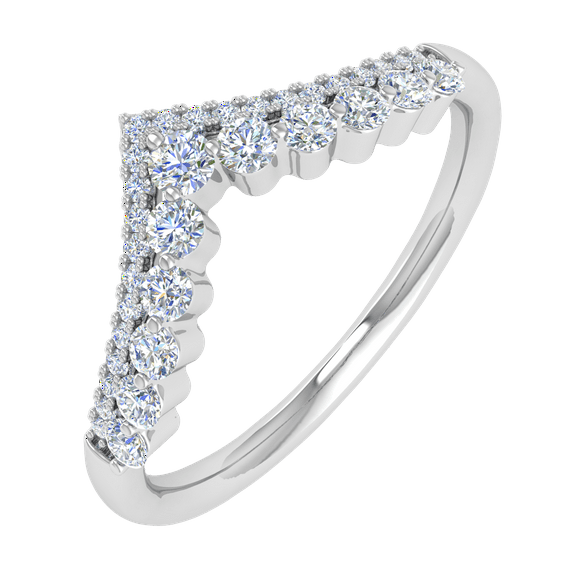 1/4 Carat Diamond Wedding Anniversary Enhancers Ring Band in 14K White Gold (Ring Size 8.5)