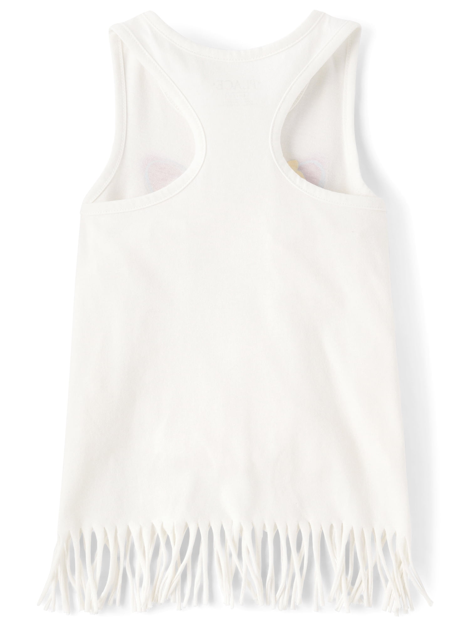 The Children's Place Girls Sleeveless Graphic Print Fringe Tank Top, Sizes XS-XXL