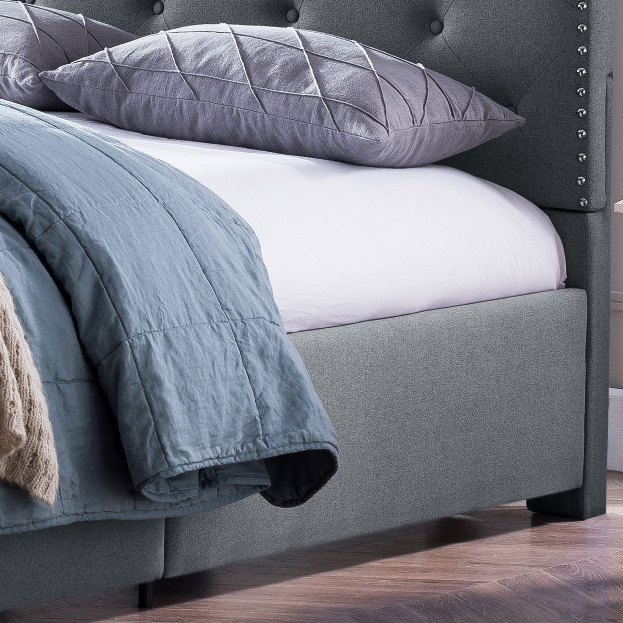 B m crushed velvet bed sale