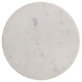 thumbnail image 2 of Benjara Drink Side Table, 10 Inch Round Marble Top, Triangular Base, Gold Frame, 2 of 5