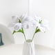 thumbnail image 1 of Ramo de flores artificiales tejidas a mano con flores de algodón sintético | Decoración hecha a mano para el hogar, la oficina y fiestas | Regalo duradero para bodas y cumpleaños para mujeres, 1 of 3