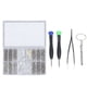 thumbnail image 5 of Kit de reparación de gafas, tornillos pequeños de acero inoxidable para gafas de sol, destornillador y pinzas para relojes y gafas., 5 of 14