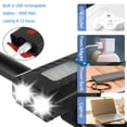 thumbnail image 3 of LED Bike Light 800 LM USB Rechargeable Bicycle Front Rear Safety Light w/4000mAh Battery IPX5 Waterproof Bike Headlight w/6 Lighting Modes Bike Flashlight for Road Bike, 3 of 9