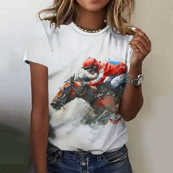 LiMoi Short Sleeve Tshirts Shirts T Shirts Soft Floral Tops for Women Y2k Plus Size T Shirts for Women My Items