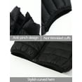thumbnail image 5 of Happy Cherry Kids Down Vest Girls Sleeveless Puffer vest Boys Lightweight Warm Quilted Gilet Winter Waistcoat Snow Outerwear Outdoor Bodywarmer Cotton Padded Stand Collar for 3-4 Years Black, 5 of 6