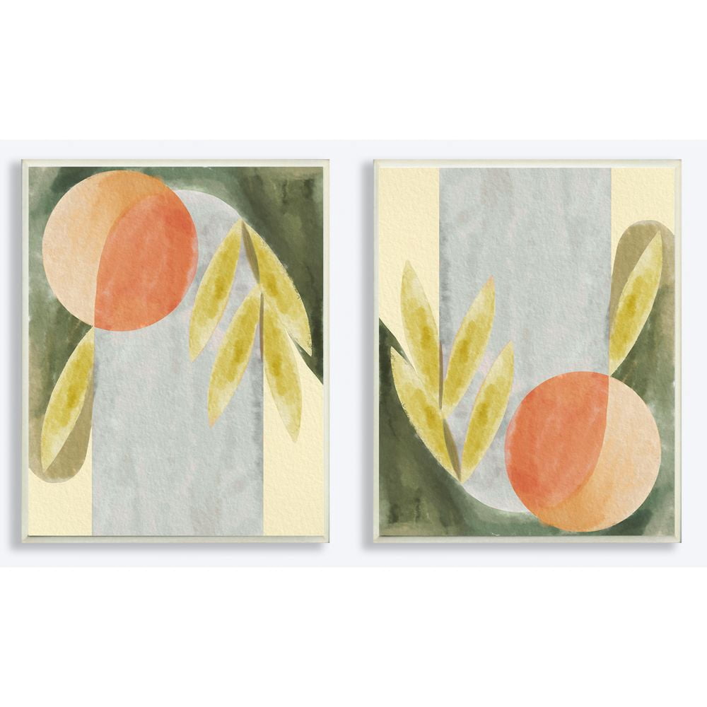 Stupell Industries Abstract Geometric Watercolor Paintings Wall Plaque by Daphne Polselli