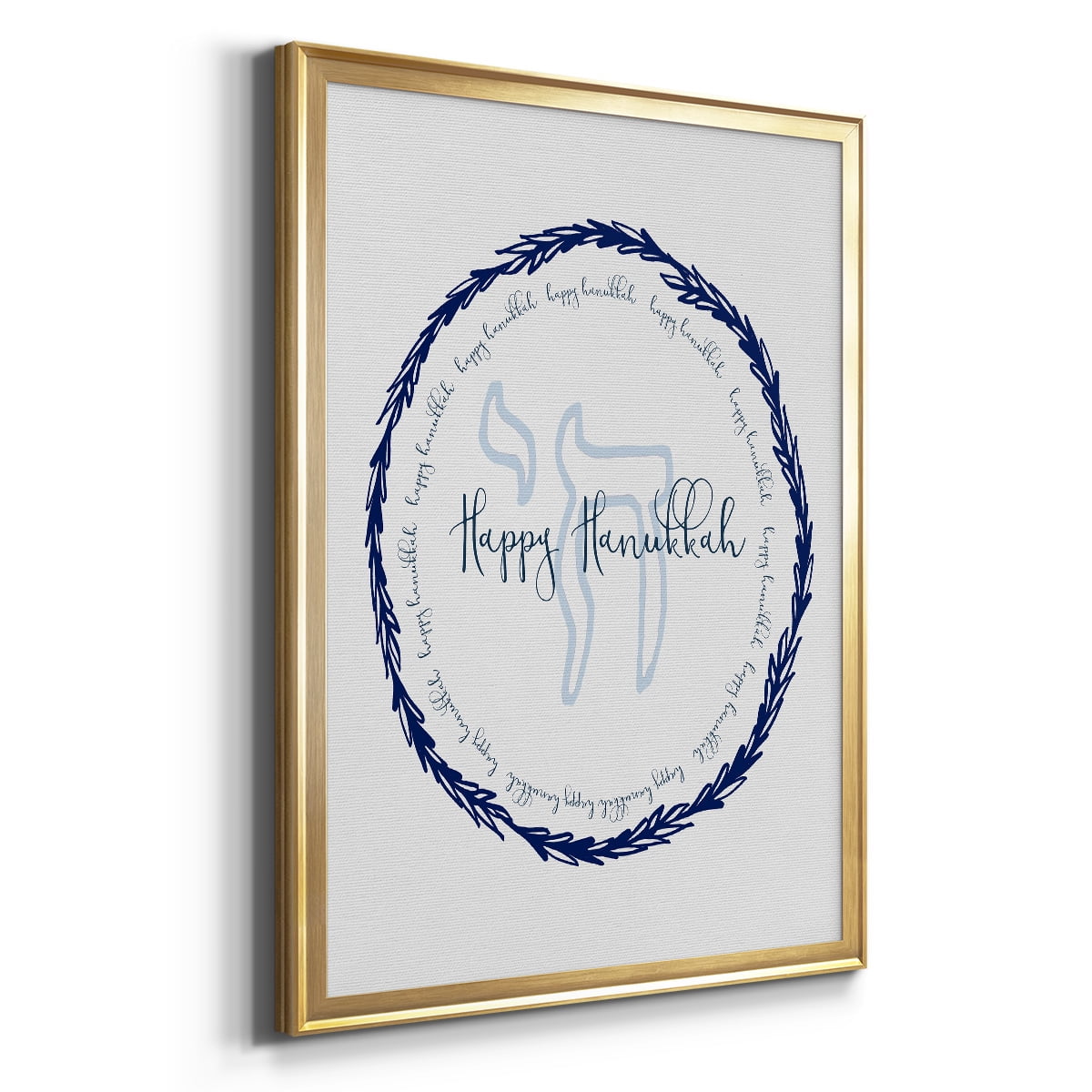 Hanukkah Go Round Premium Framed Print - Ready to Hang