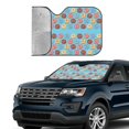 thumbnail image 3 of Kdxio Cute Donut Print Front Windshield Sun Shade,Folding Auto Sunshade for Car Truck SUV-Medium, 3 of 7