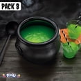 thumbnail image 3 of PMU Halloween Cauldron - Blow Mold Plastic Party Accessory - Candy Holder for Kids - Halloween Party Favors & Supplies - 12 Inch Black Pkg/8, 3 of 8
