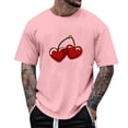 thumbnail image 2 of Wavsuf Graphic T Shirts Men Tees Short Sleeve Round Neck T Shirt Pink Size 2XL, 2 of 5