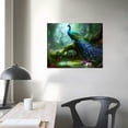 thumbnail image 4 of PIKWEEK  Animals Canvas Wall Art Peacock Pictures Prints Wall Painting on Canvas Decor for Living Room Bedroom Home Office Wall Decor Stretched and Framed Artwork, 4 of 5
