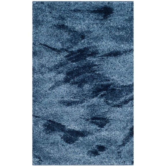 SAFAVIEH Retro Panit Abstract Area Rug, Light Blue/Blue, 2'6" x 4'