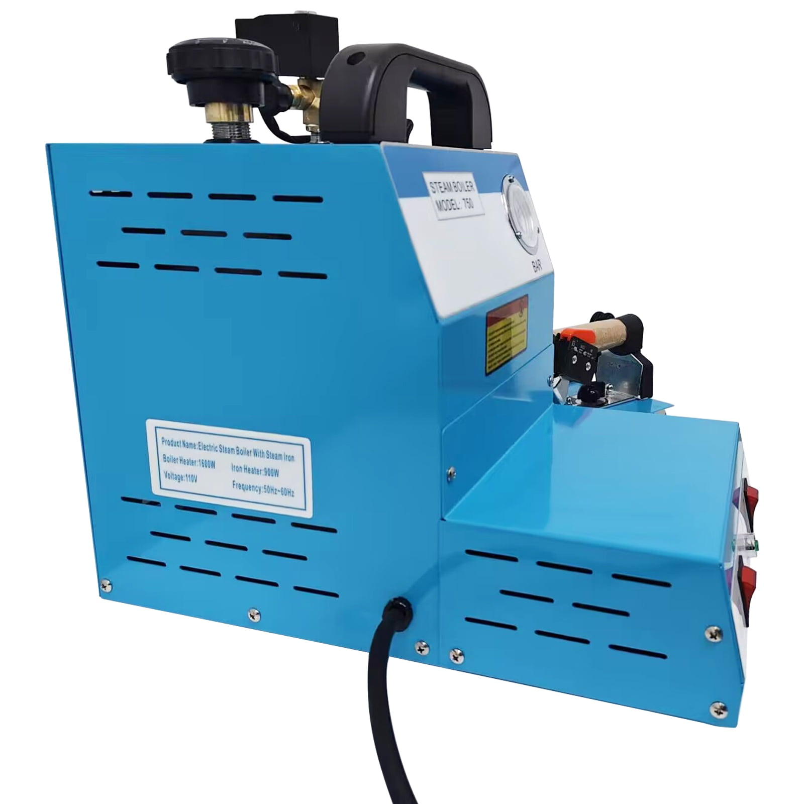 Industrial Steam Iron Curtain Electric Iron Boiler Hang Type Ironing Machine with 4L Water Tank