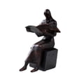 thumbnail image 4 of Lectura de la figura Lectura de la estatua Decoración de la estatua Resin Bookend Decoración Lector de libros Ornamento de escultura de libros para Mujer, 4 of 8