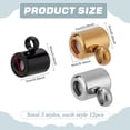 thumbnail image 2 of 1set 36pcs 3 colors 304 Stainless Steel Tube Bails Loop Bails Bail Beads with Silicone Inside Column Mixed color 7x4~5x4~5mm Hole: 0.8mm 12pcs/color, 2 of 5