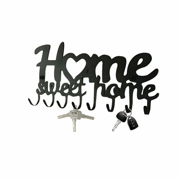 LAMIRO Key Holder Metal Wall Mounted Keys Hook Home Decor Keys Rustic Western Cast Iron Key Hanger Decorative Key Organizer Rack for Front Door Kitchen Garage Store House Work,Vehicle Keys