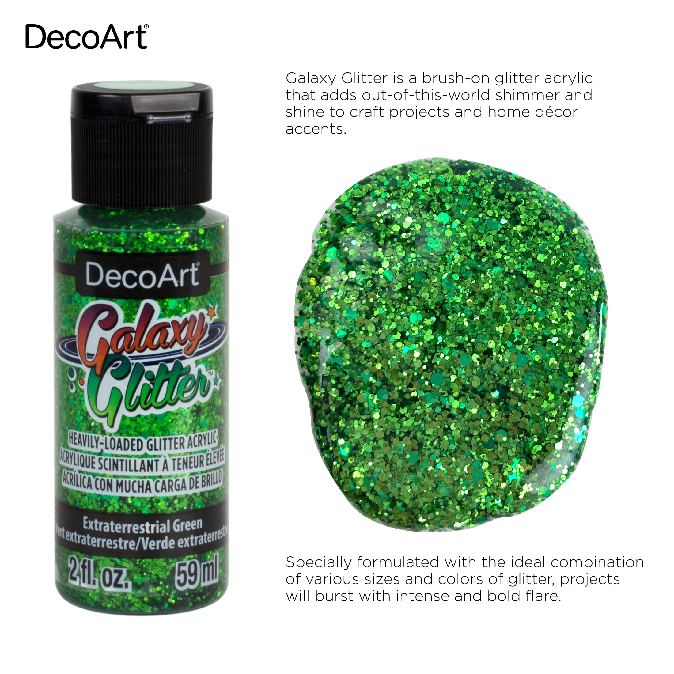 American original Decoart Acrylic paint DGG series flash color GALAXY  GLITTER акриловые краски suitable for all surfaces - AliExpress