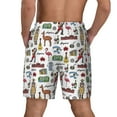 thumbnail image 4 of Daiia Retro Style Mens Swim Trunks Swim Shorts Quick Dry Swim Shorts with Mesh Lining Pockets-3X-Large, 4 of 9