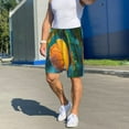 thumbnail image 4 of Haiem Mango In The Rain Men's Pajama Short with Soft Woven Cotton Elastic Waistband Sleep Short-Small, 4 of 9