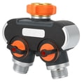 thumbnail image 3 of Adaptador de Manguera de 2 vías, Conector de Manguera de jardín, Conector de Agua del Grifo agrícola, Flujo de Agua controlable, Adecuado para riego e irrigación Amonsee NO, 3 of 6
