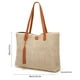 thumbnail image 1 of Tote Bag Shoulder Bags Large Capacity Soft PU Straw Tote Bag Women Summer Beach Handbag With Tassel Shoulder Bags ANGGREK DD1012, 1 of 8