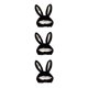 thumbnail image 3 of Cateissary Cotton Bunny Ears Hood Hat for Selfie 21.65x11.02inch Christmas Type1 NO1, 3 of 6