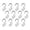 Dark Gray, variant on Matte Black Shower Curtain Hooks 12 Pack Double Glide Metal Roller Rings for Bathroom Shower Rod