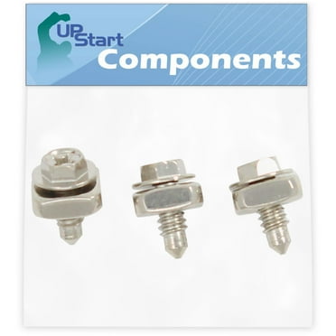 3-Pieces 279393 Dryer Cord Screw Kit Replacement for Whirlpool GEW9260PL0 Dryer - Compatible with 279393 Terminal Block Screw Kit