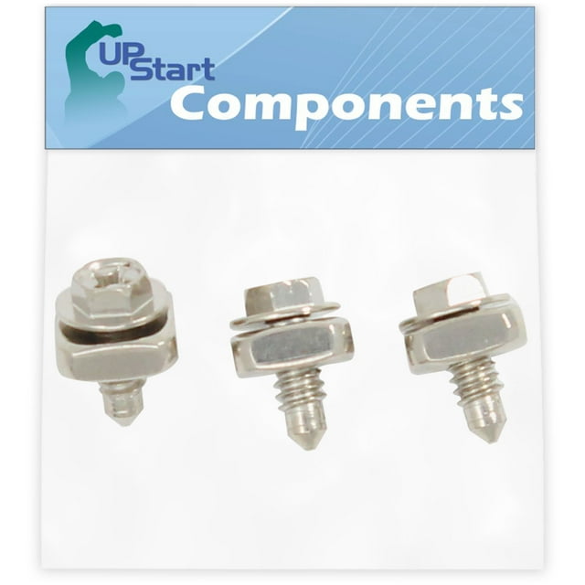 3-Pieces 279393 Dryer Cord Screw Kit Replacement for Whirlpool YKEHS01PWH1 Dryer - Compatible with 279393 Terminal Block Screw Kit