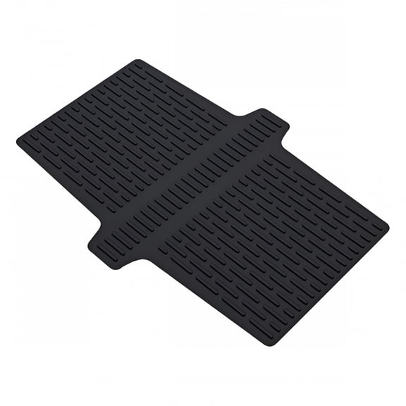 ACDANC Silicone Sink Saddle Mat Heat Resistant Protector Divider Pad for Double Kitchen Sink Grey Black 44.7x32.5cm