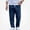 Blue, variant on Men's and Big Men's Straight Leg Pants Loose Fit Elastic Waist Hiking Pants Stretch Soft Side Pocket Casual Pants Blue Size 48